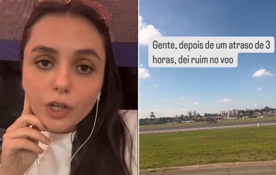 Monica Iozzi abandona voo após pane elétrica: "Muita admiração por quem ficou lá"