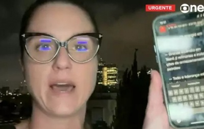 VÍDEO: Repórter da GloboNews 'abandona' ao vivo para se abrigar em bunker durante ataque aéreo em Israel