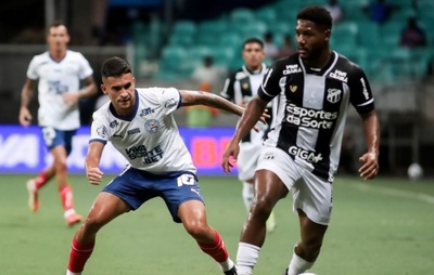 No apagar das luzes, Bahia vence Ceará na Fonte e encerra jejum de 4 jogos sem triunfos no Brasileiro