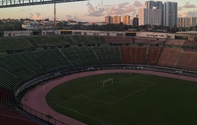 Durante obras da Arena Barradão, o Vitória pode jogar no estádio de Pituaçu, diz Fábio Mota