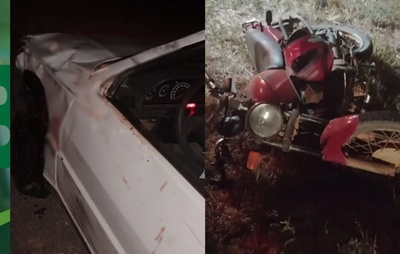 Grave Acidente na BR-122: Motociclista perde perna e braço após colisão com carro