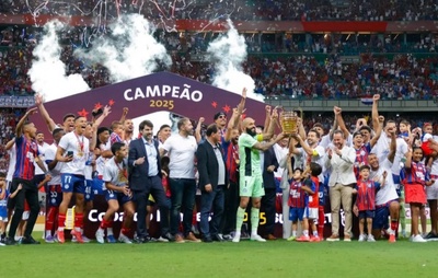 Bahia é pentacampeão da Copa do Nordeste e provoca rivais com números históricos