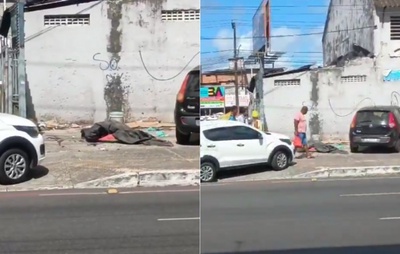 VÍDEO: Carro passa por cima de corpo esquartejado que aguardava remoção na Feira de São Joaquim