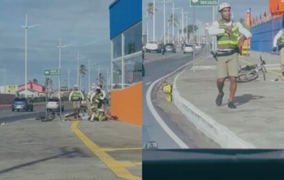 VÍDEO: Suspeito morre e PM é baleado na cabeça durante tentativa de assalto próximo a mercado em Patamares