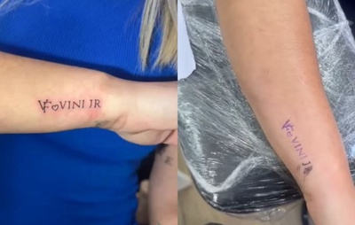 Fã tatua Virginia Fonseca e Vini Jr. e divide opiniões na web; veja repercussão