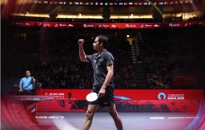 Hugo Calderano vence o chinês Liang Jingkun e avança para final do Mundial do Tênis de Mesa