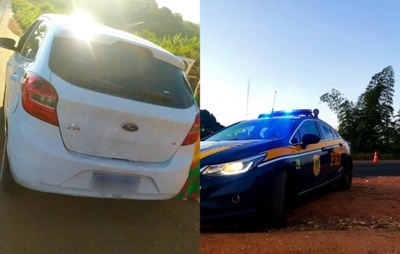 PRF flagra motorista com carro furtado em Santo Antônio de Jesus