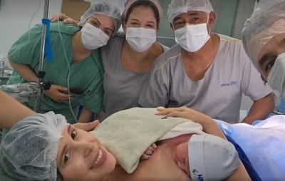 Cinco meses depois, nasce bebê de médica baleada na cabeça durante tentativa de assalto em Salvador