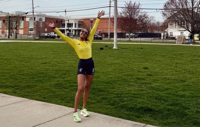 Corredora baiana completa a Maratona de Boston