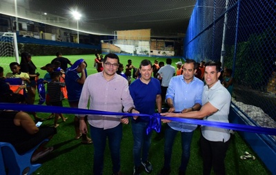 Prefeitura entrega campo esportivo em Cajazeiras X e chega à marca de 80 equipamentos com grama sintética inaugurados