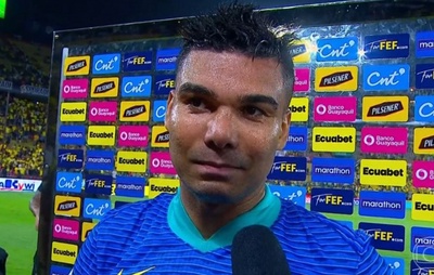 “É emocionante voltar”, diz Casemiro após retorno à Seleção em empate com o Equador pelas Eliminatórias