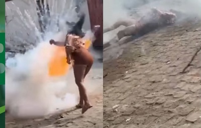 VÍDEO: Mulher fica ferida no rosto por espada junina em Cruz das Almas