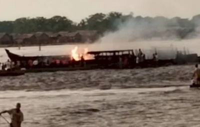 VÍDEO: Barco pega fogo no rio Congo e deixa ao menos 148 mortos
